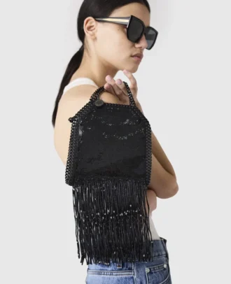 Falabella Sequin Fringe Tiny Tote Bag i begränsad upplaga