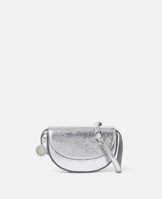 Frayme Crackled Silver axelväska