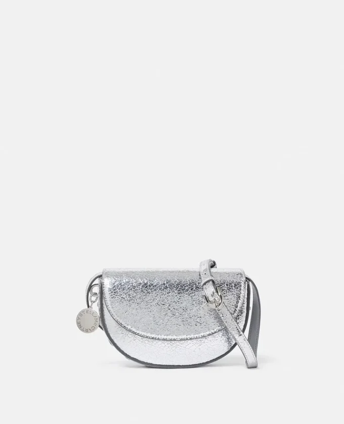 Frayme Crackled Silver axelväska