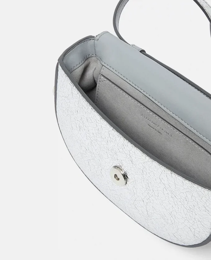 Frayme Crackled Silver axelväska