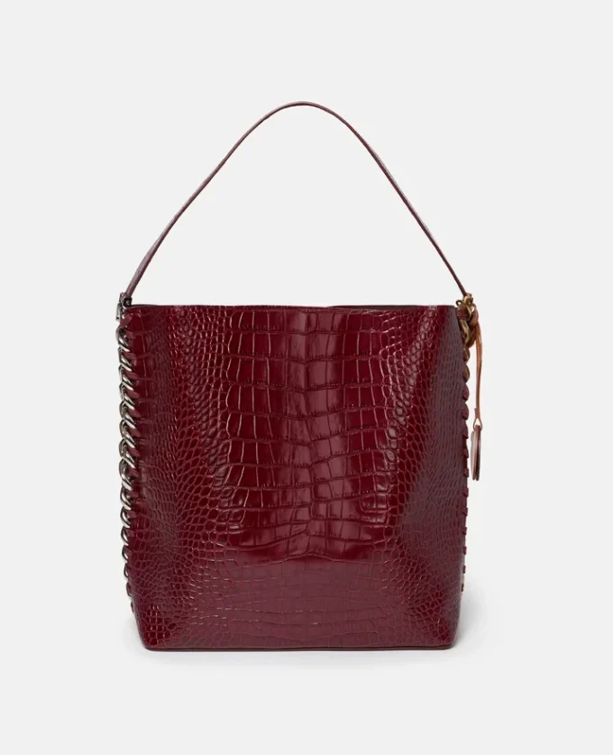 Frayme Croc-Effect Embossed Tote Bag