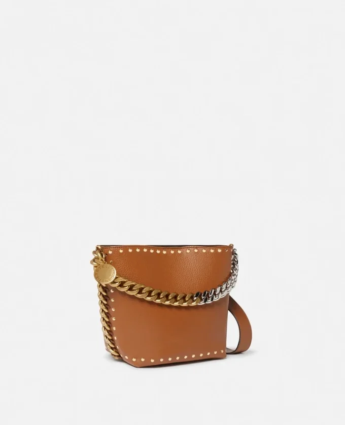 Frayme Studded Grainy Alter Mat Bucket Bag Frayme Studded Grainy Alter Mat Bucket Bag