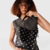 Frayme Studded Large Bucket Bag
