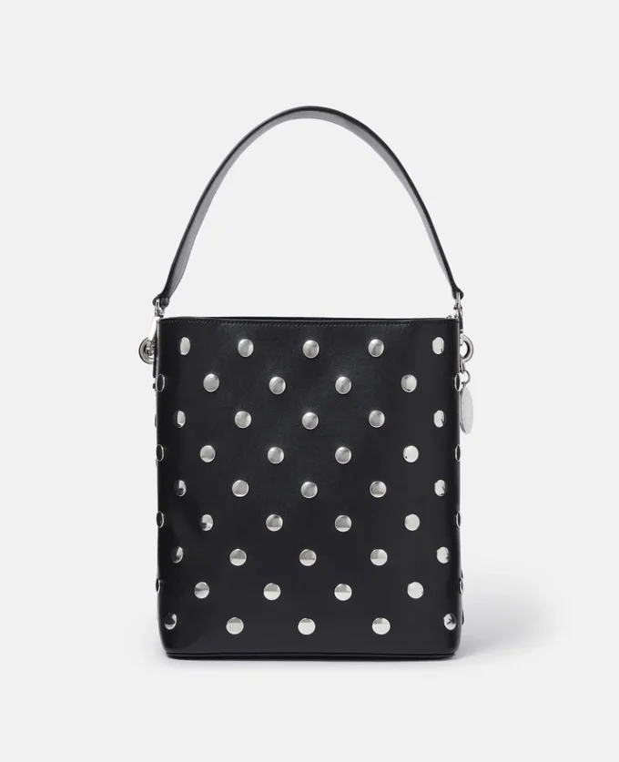Frayme Studded Large Bucket Bag