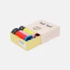 Färgblockerad bomulls-BH-set Färgblockerad bomulls-BH-set