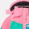 Färgblockerad snöjacka