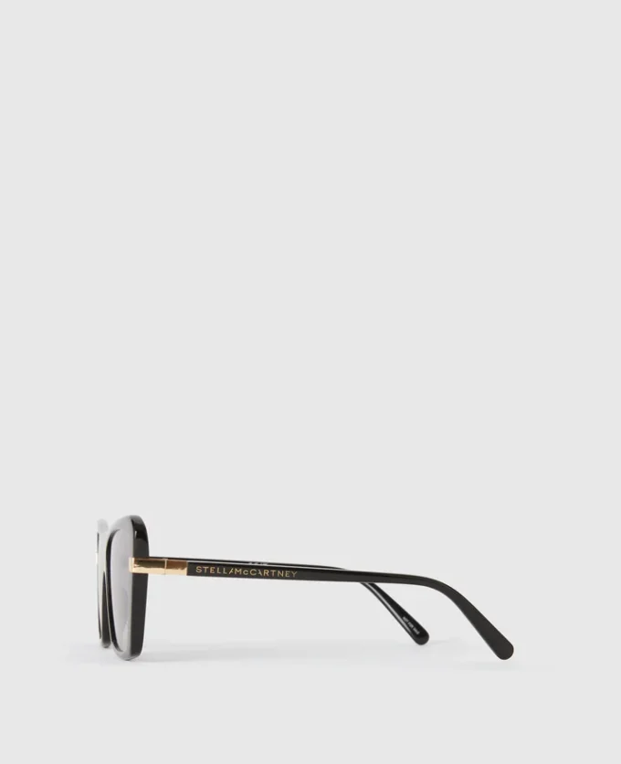 Fyrkantiga solglasögon i cat-eye-stil Fyrkantiga solglasögon i cat-eye-stil