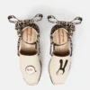 Gaia Little Black Bunny Embroidery Canvas Espadrilles