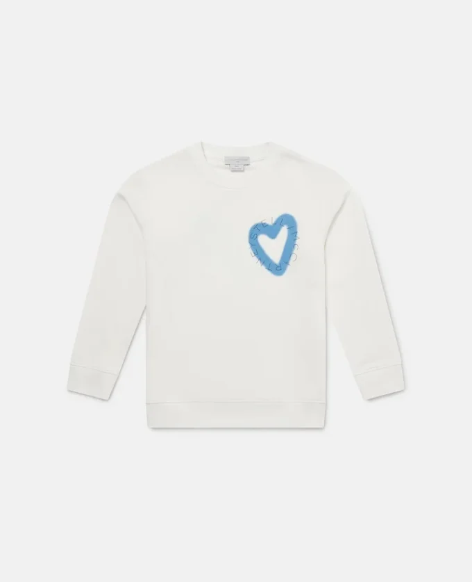 Graffiti Heart Graphic Sweatshirt