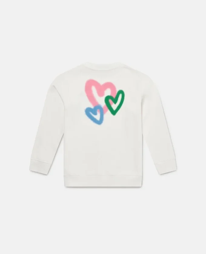 Graffiti Heart Graphic Sweatshirt
