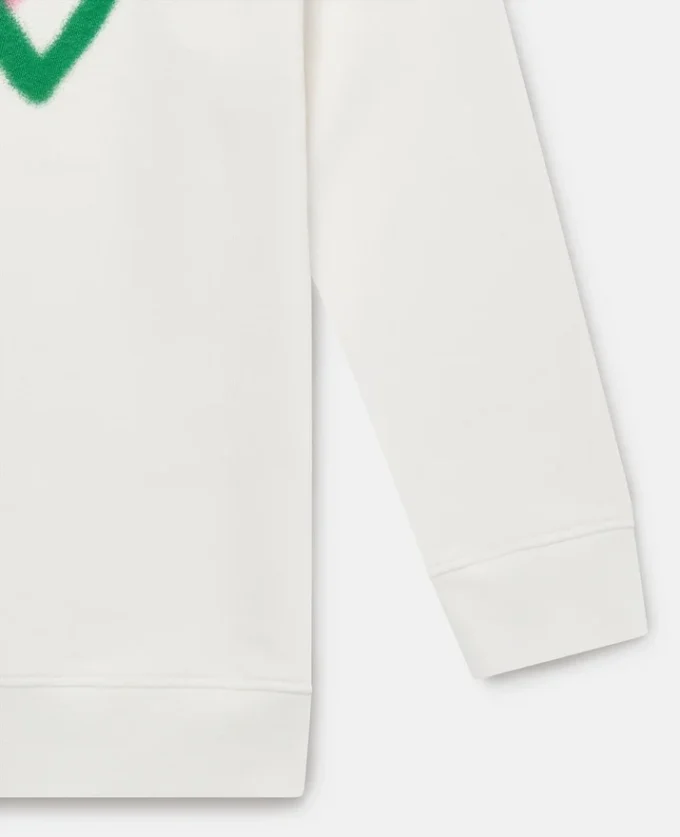 Graffiti Heart Graphic Sweatshirt
