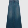 Högmidjade jeans med raka ben