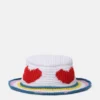 Hjärtformad virkad bucket hat Hjärtformad virkad bucket hat