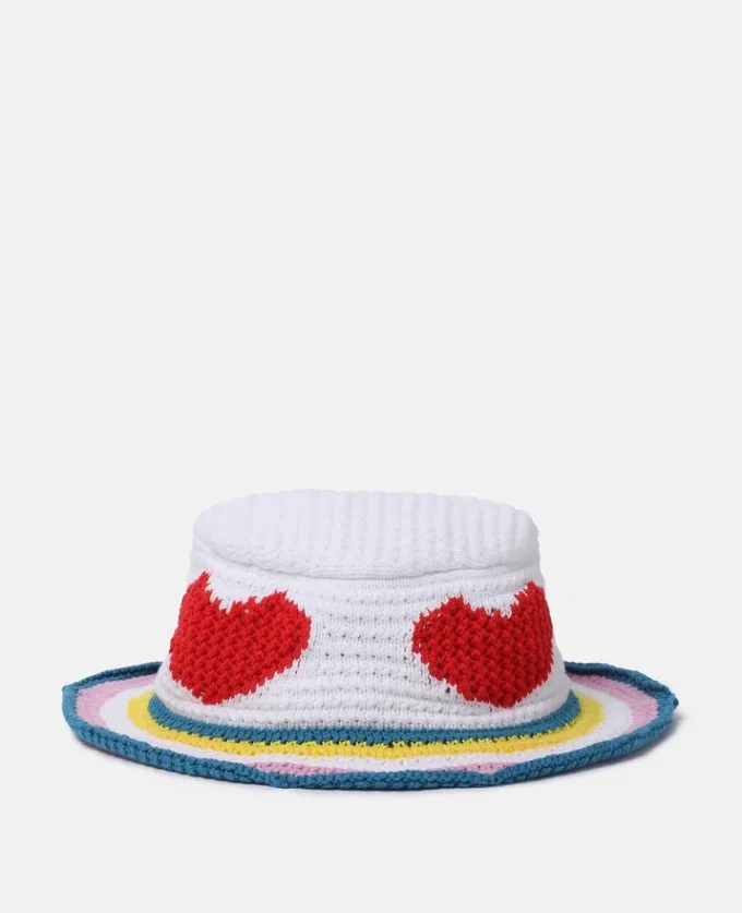 Hjärtformad virkad bucket hat Hjärtformad virkad bucket hat