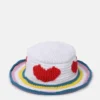 Hjärtformad virkad bucket hat Hjärtformad virkad bucket hat