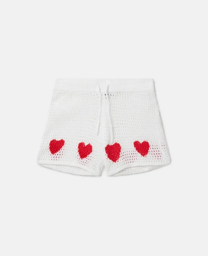 Hjärtformade virkade shorts Hjärtformade virkade shorts