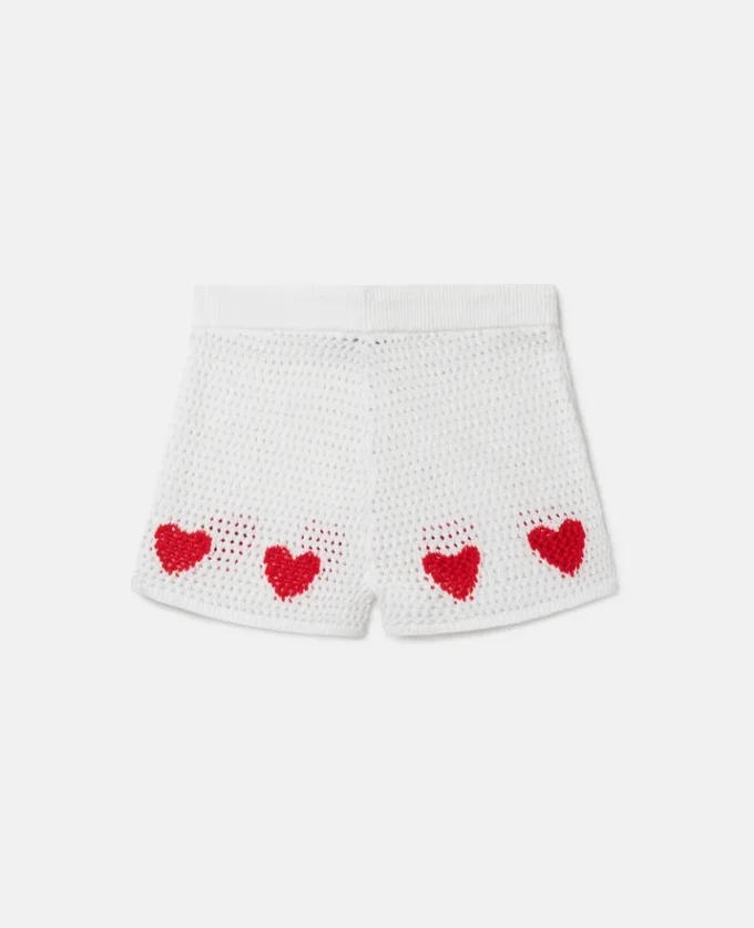 Hjärtformade virkade shorts Hjärtformade virkade shorts