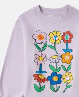 Huvtröja med blommönster Huvtröja med blommönster