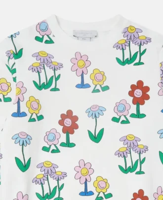 Huvtröja med blommönster Huvtröja med blommönster