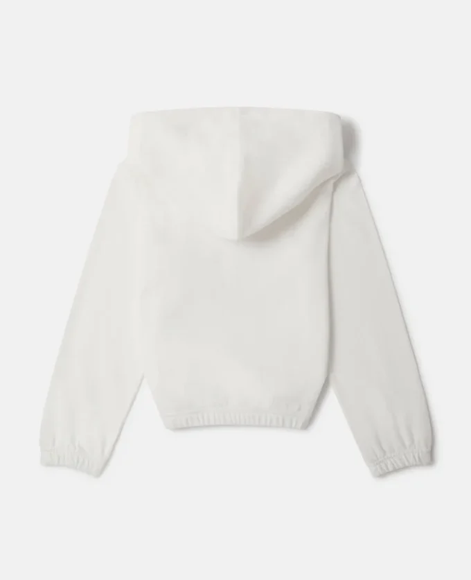 Huvtröja med broderat hjärta