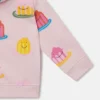 Huvtröja med hel dragkedja och geléprint Huvtröja med hel dragkedja och geléprint