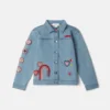 I Love You-broderad jeansjacka I Love You-broderad jeansjacka