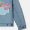 I Love You-broderad jeansjacka I Love You-broderad jeansjacka