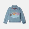 I Love You-broderad jeansjacka I Love You-broderad jeansjacka