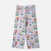 Jeans med blommönster och raka ben Jeans med blommönster och raka ben