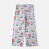 Jeans med blommönster och raka ben Jeans med blommönster och raka ben
