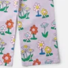 Jeans med blommönster och raka ben Jeans med blommönster och raka ben