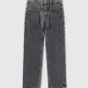 Jeans med dubbel midjeband Jeans med dubbel midjeband