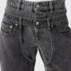 Jeans med dubbel midjeband Jeans med dubbel midjeband