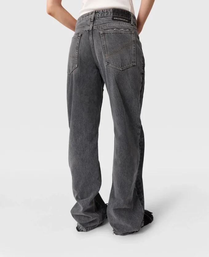 Jeans med dubbel midjeband Jeans med dubbel midjeband