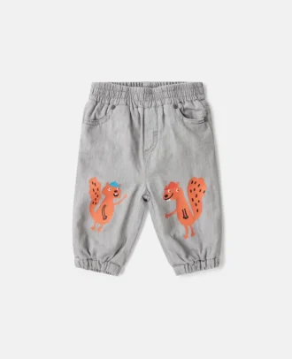 Jeans med ekorrmotiv