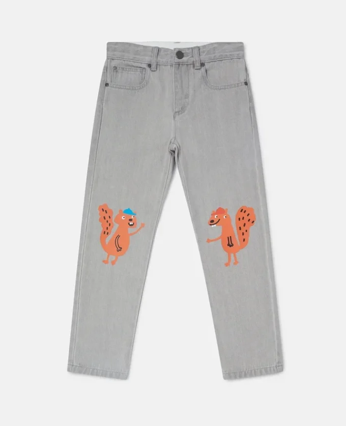 Jeans med ekorrmotiv Jeans med ekorrmotiv