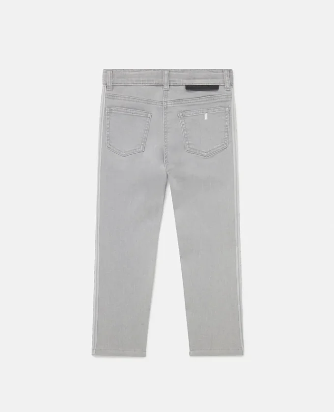 Jeans med märkespanel Jeans med märkespanel