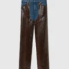 Jeans med ormpanel Jeans med ormpanel
