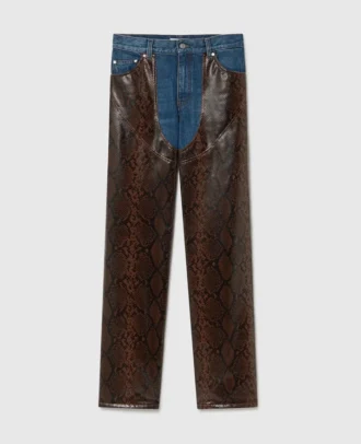 Jeans med ormpanel