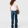 Halvtransparent stickad T-shirt med rund hals Halvtransparent stickad T-shirt med rund hals