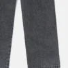 Jeans med raka ben och kontrastpaneler