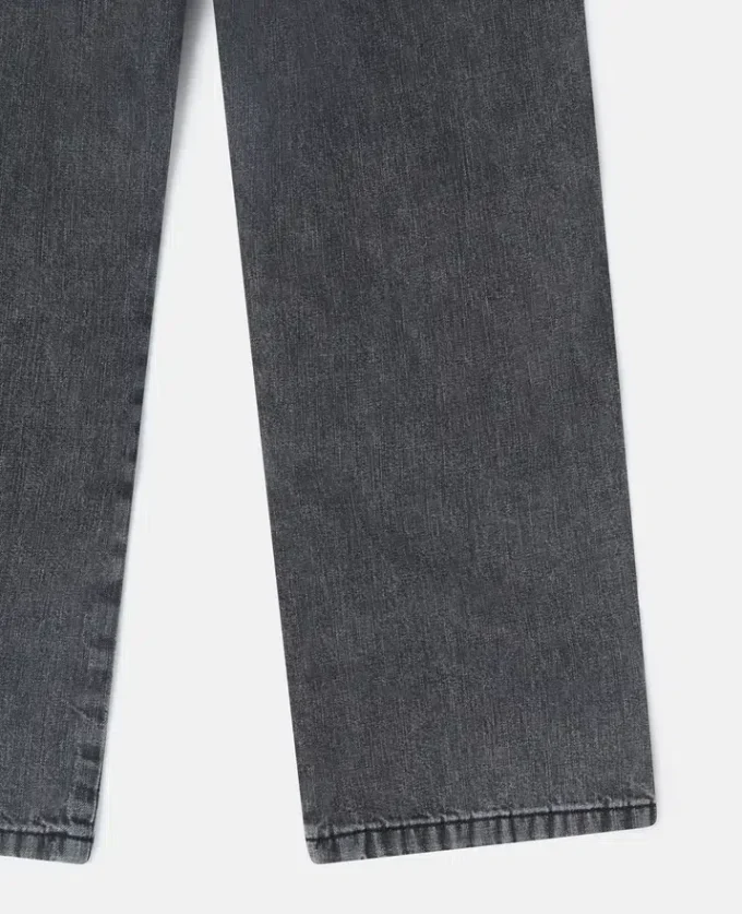 Jeans med raka ben och kontrastpaneler