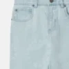 Jeans med raka ben och medaljonglogotyp