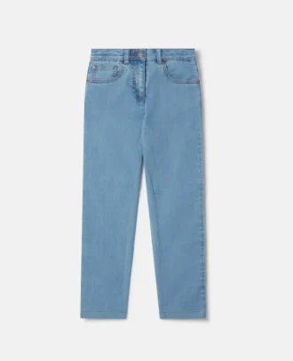 Jeans med raka ben och regnbågslogotyp Jeans med raka ben och regnbågslogotyp