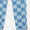 Jeans med rutmönster