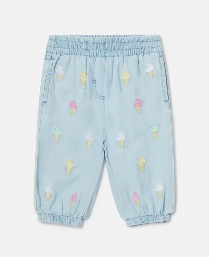 Joggingbyxor med broderad glass Joggingbyxor med broderad glass