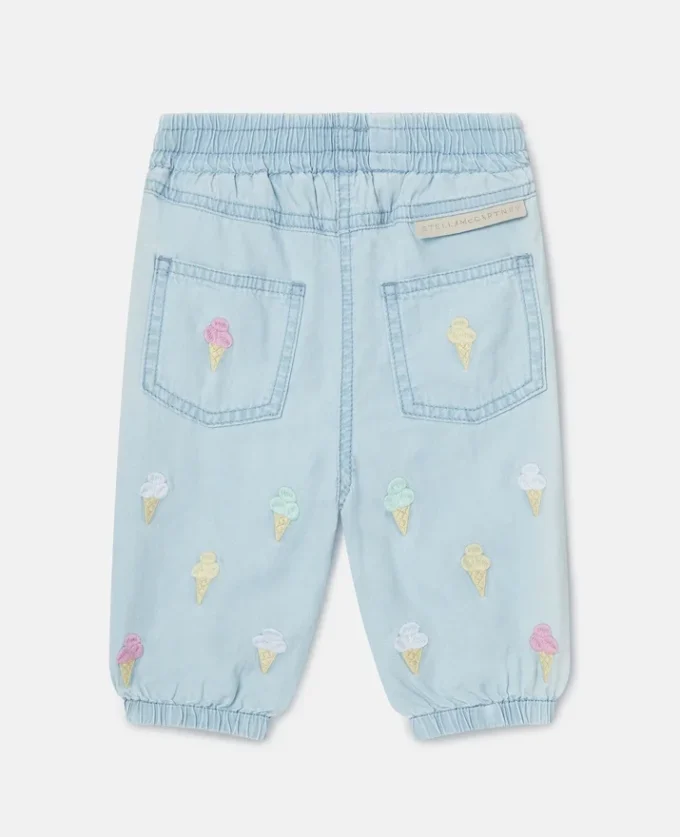 Joggingbyxor med broderad glass Joggingbyxor med broderad glass