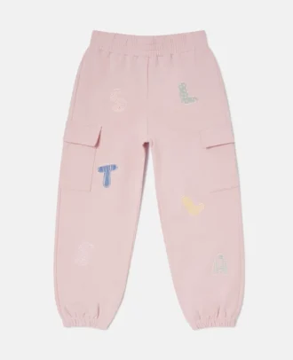 Joggingbyxor med dragsko och broderad logotyp