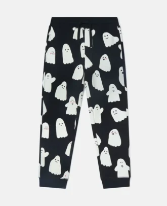 Joggingbyxor med spökmönster och dragsko