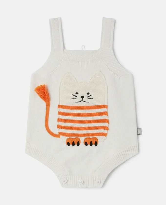Kattbroderad romper Kattbroderad romper